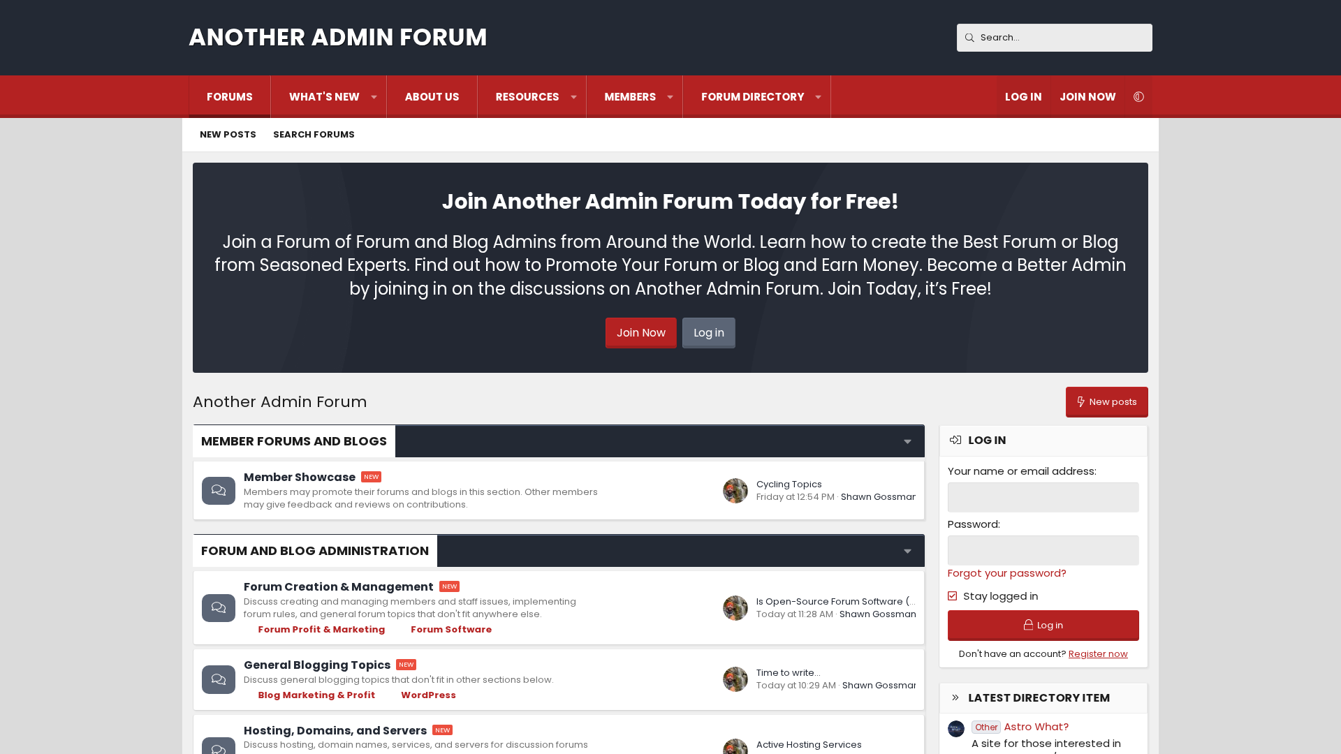 Another Admin Forum