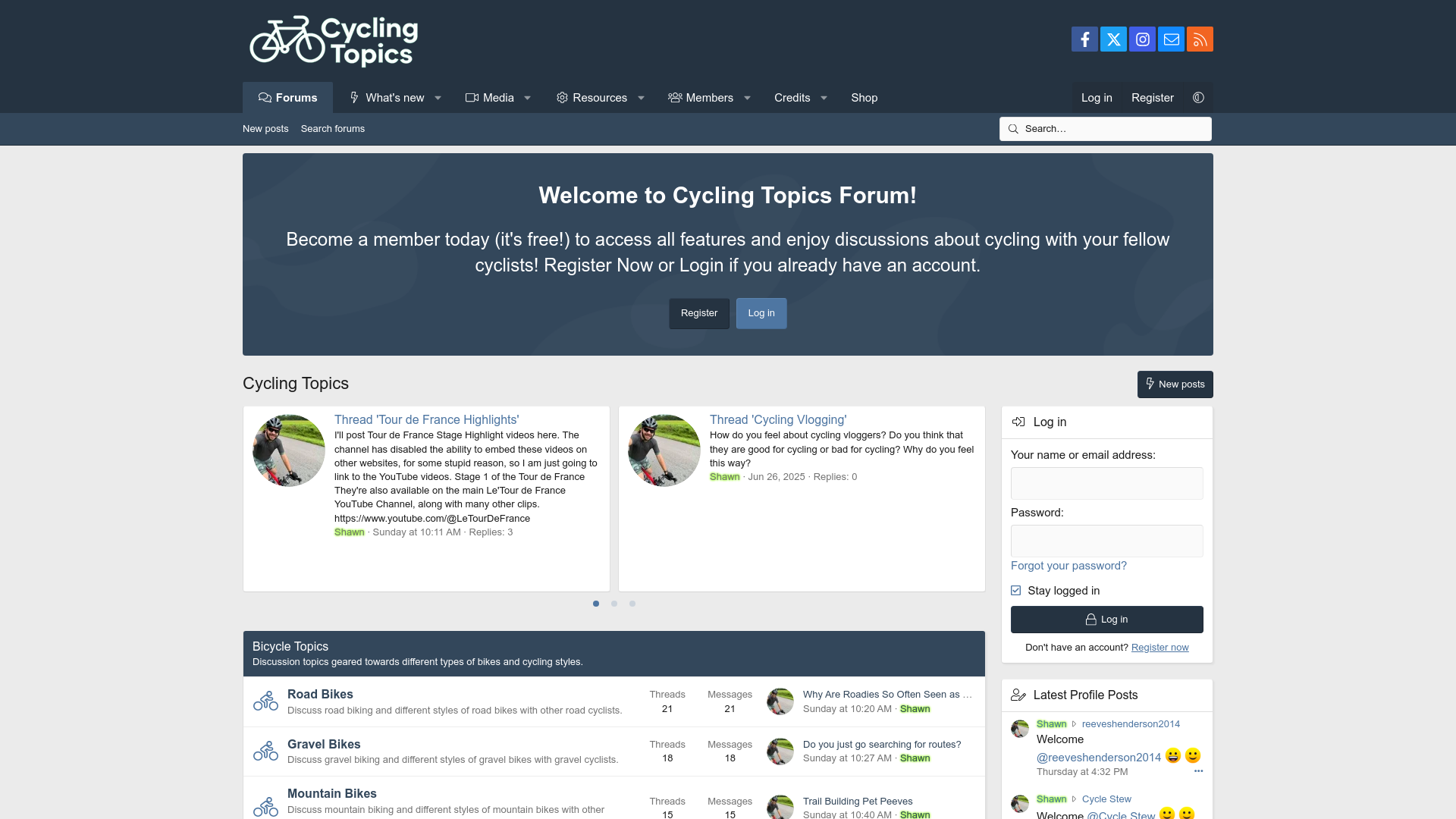 Cycling Topics Forum
